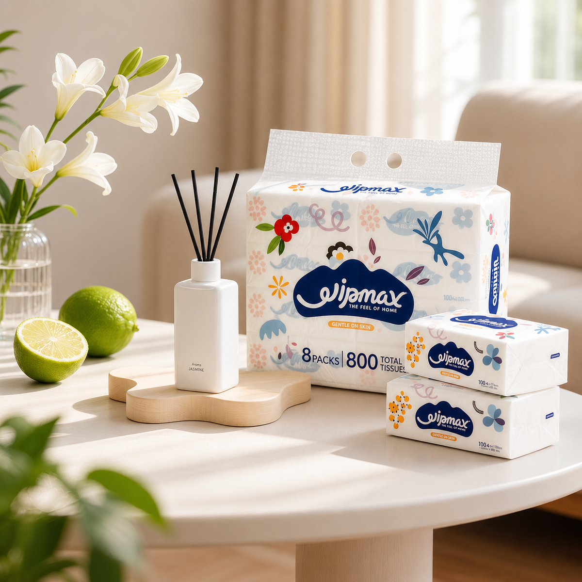 Wipmax facial tissues for home and office use