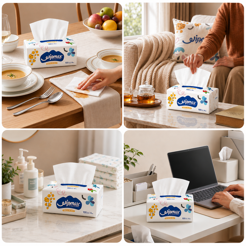 Wipmax facial tissues for home and office use